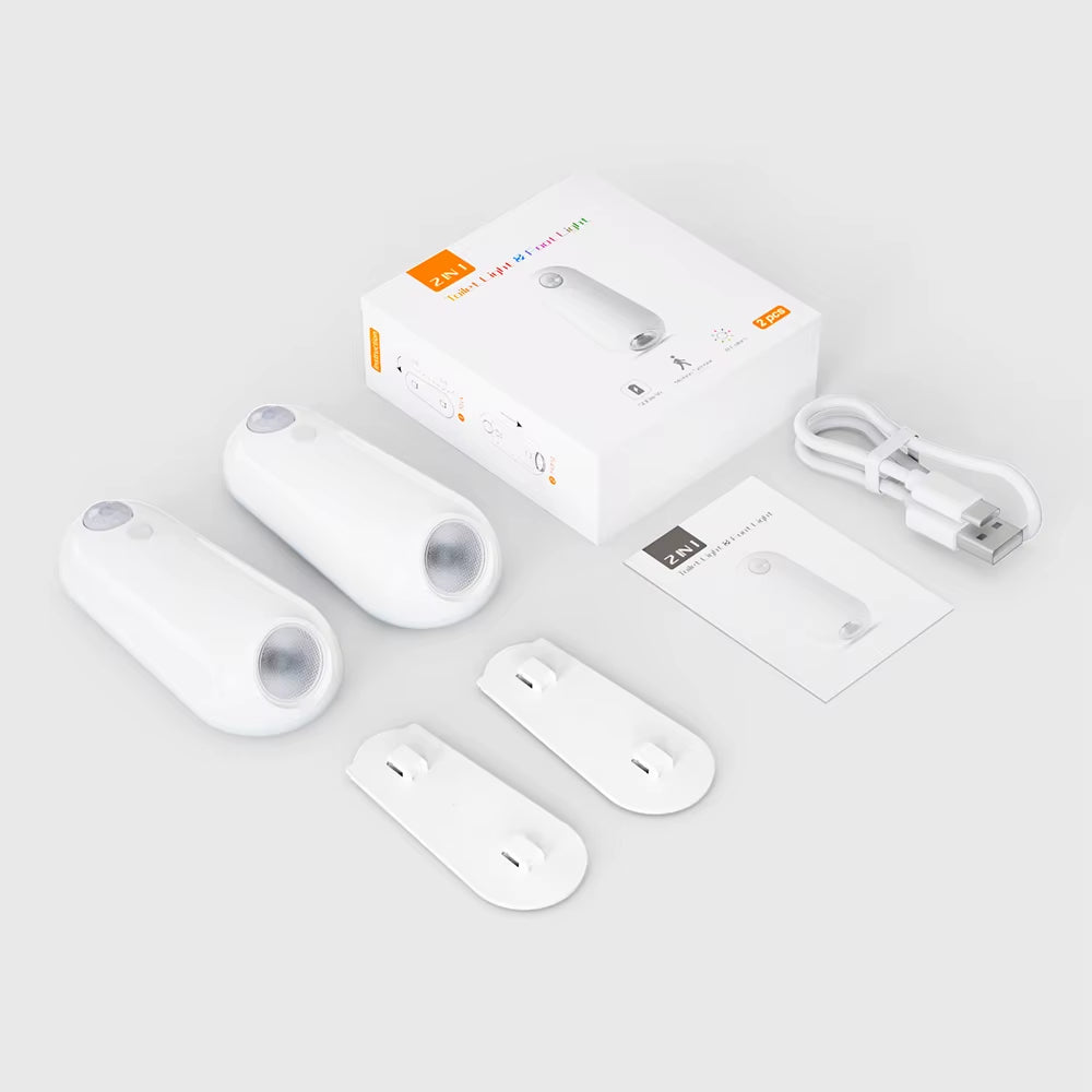 Enhance Your Bathroom with RGB Toilet Night Light - Motion Sensor, 7 Color Changing LED, Rechargeable for Ultimate Convenience!