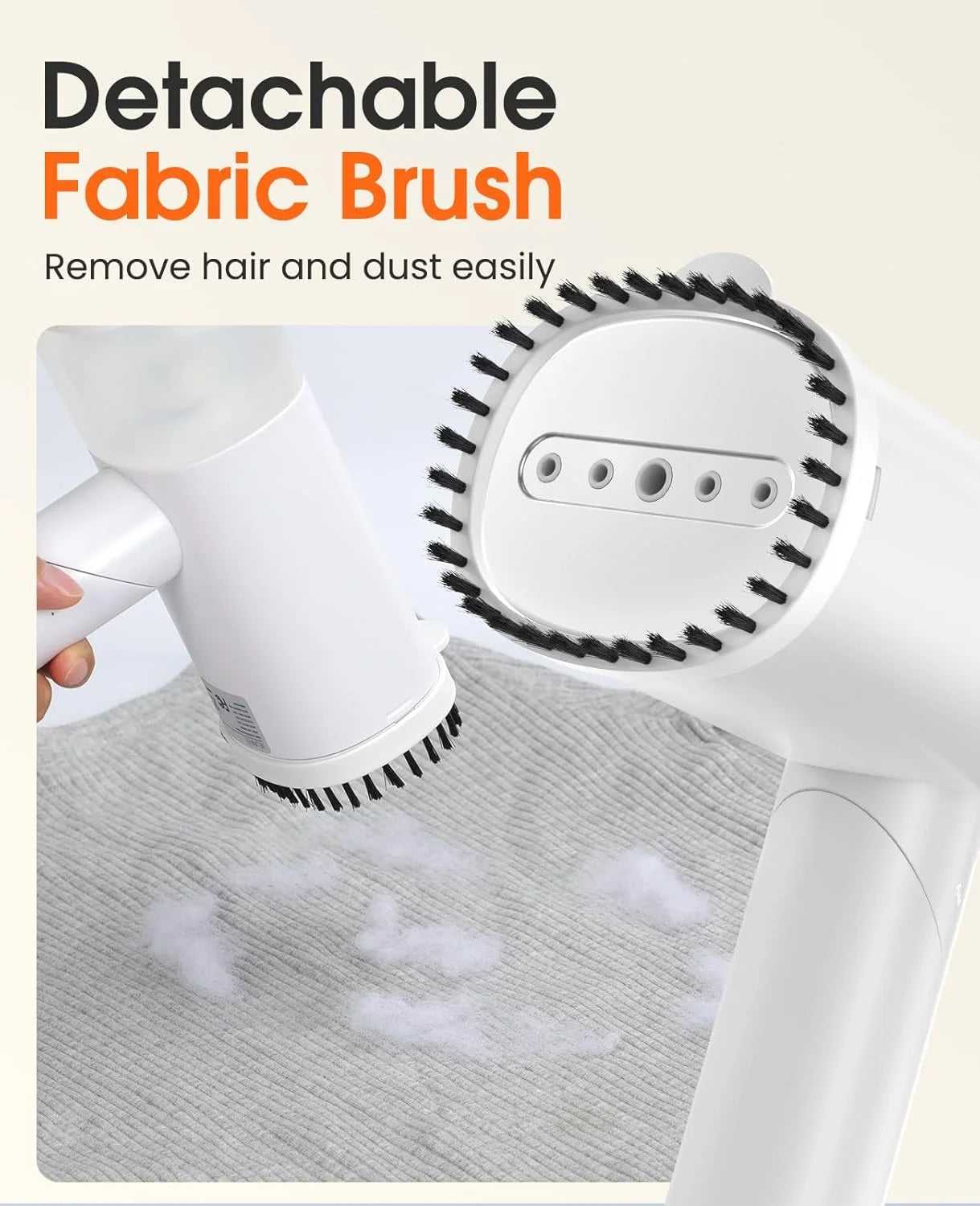 Handheld Steamer for Clothes, 1200W Foldable Travel Steamer, 20 Sec Preheat Garments Wrinkle Remover, 120V Portable Hand Iron with 150Ml Water Tank, Clothes Steamer for Home Travel-White