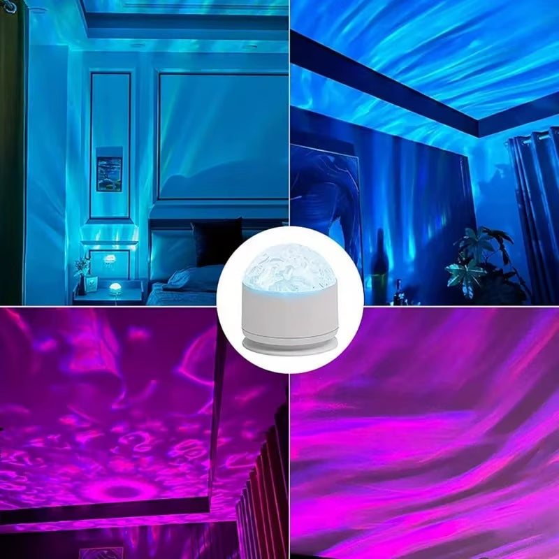 New Projector Light Midnight Halo Aurora Glow Light Bar Party Atmosphere Light Decoration Night Light Christmas Halloween Gift