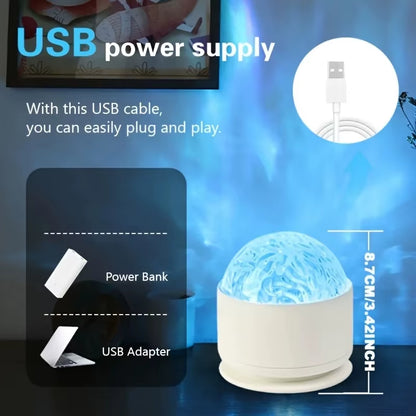 New Projector Light Midnight Halo Aurora Glow Light Bar Party Atmosphere Light Decoration Night Light Christmas Halloween Gift